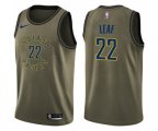 Indiana Pacers #22 T. J. Leaf Swingman Green Salute to Service NBA Jersey