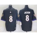 Baltimore Ravens #8 Lamar Jackson Purple 2023 F.U.S.E Coloe Rush Jersey
