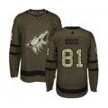 Arizona Coyotes #81 Phil Kessel Authentic Green Salute to Service Hockey Jersey