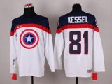 NHL Olympic Team USA #81 Phil Kessel white Captain America Fashion Stitched Jerseys