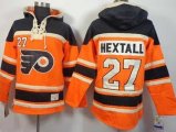 Philadelphia Flyers #27 Ron Hextall Orange Stitched NHL Sawyer Hooded Sweatshirt Wholesale Cheap