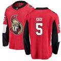 Ottawa Senators #5 Cody Ceci Fanatics Branded Red Home Breakaway NHL Jersey
