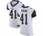 Los Angeles Rams #41 Kenny Young White Vapor Untouchable Elite Player Football Jersey