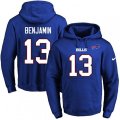 Buffalo Bills #13 Kelvin Benjamin Royal Blue Name & Number Pullover Hoodie