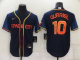 Houston Astros #10 Yuli Gurriel 2022 Navy City Connect Game Stitched Jersey