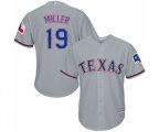 Texas Rangers #19 Shelby Miller Replica Grey Road Cool Base Baseball Jersey