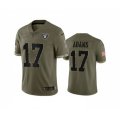 Las Vegas Raiders #17 Davante Adams 2022 Olive Salute To Service Limited Stitched Jersey