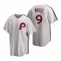 Nike Philadelphia Phillies #9 Jay Bruce White Cooperstown Collection Home Stitched Baseball Jersey