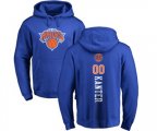 New York Knicks #00 Enes Kanter Royal Blue Backer Pullover Hoodie