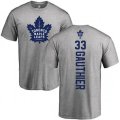 Toronto Maple Leafs #33 Frederik Gauthier Ash Backer T-Shirt
