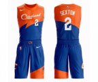 Cleveland Cavaliers #2 Collin Sexton Swingman Blue Basketball Suit Jersey - City Edition