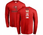 Tampa Bay Buccaneers #50 Vita Vea Red Backer Long Sleeve T-Shirt