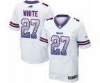 Buffalo Bills #27 Tre'Davious White Elite White Road Drift Fashion Football Jersey