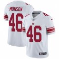 New York Giants #46 Calvin Munson White Vapor Untouchable Limited Player NFL Jersey