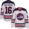 Winnipeg Jets #16 Shawn Matthias Authentic White 2016 Heritage Classic NHL Jersey