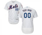 New York Mets Customized White Home Flex Base Authentic Collection Baseball Jersey