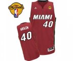 Miami Heat #40 Udonis Haslem Swingman Red Alternate Finals Patch Basketball Jersey