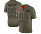 New York Giants #99 Leonard Williams Limited Olive 2019 Salute to Service Football Jersey