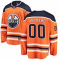 Edmonton Oilers Custom Fanatics Branded Orange Home Breakaway Jersey