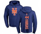 New York Mets #44 Jason Vargas Royal Blue Backer Pullover Hoodie