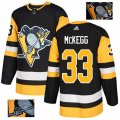 Pittsburgh Penguins #33 Greg McKegg Authentic Black Fashion Gold NHL Jersey