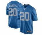 Detroit Lions #20 Barry Sanders Game Blue Alternate Football Jersey