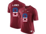 2016 US Flag Fashion Alabama Crimson Tide Julio Jones #8 College Football Limited Jersey - Crimson