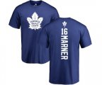 Toronto Maple Leafs #16 Mitchell Marner Royal Blue Backer T-Shirt
