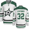 Dallas Stars #32 Kari Lehtonen Authentic White Away NHL Jersey