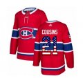 Montreal Canadiens #21 Nick Cousins Authentic Red USA Flag Fashion Hockey Jersey