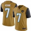 Jacksonville Jaguars #7 Chad Henne Limited Gold Rush Vapor Untouchable NFL Jersey