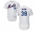 New York Mets Justin Wilson White Home Flex Base Authentic Collection Baseball Player Jersey