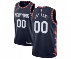 New York Knicks Customized Swingman Navy Blue Basketball Jersey - 2018-19 City Edition