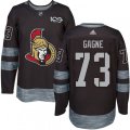 Ottawa Senators #73 Gabriel Gagne Authentic Black 1917-2017 100th Anniversary NHL Jersey