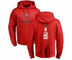 Tampa Bay Buccaneers #8 Bradley Pinion Red Backer Pullover Hoodie