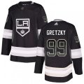 Los Angeles Kings #99 Wayne Gretzky Authentic Black Drift Fashion NHL Jersey