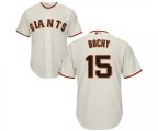 San Francisco Giants #15 Bruce Bochy Replica Cream Home Cool Base Baseball Jersey