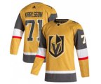 Vegas Golden Knights #71 William Karlsson Gold Stitched Hockey Jersey