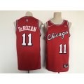 Chicago Bulls #11 DeMar DeRozan Red City Stitched Basketball Jersey