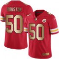 Kansas City Chiefs #50 Justin Houston Limited Red Gold Rush NFL Jersey