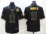 Las Vegas Raiders #11 Henry Ruggs III Black Golden Edition 60th Patch Stitched Nike Limited Jersey