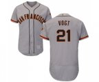 San Francisco Giants #21 Stephen Vogt Grey Road Flex Base Authentic Collection Baseball Jersey
