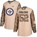 Winnipeg Jets #52 Jack Roslovic Authentic Camo Veterans Day Practice NHL Jersey