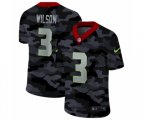 Seattle Seahawks #3 Wilson 2020 Camo Salute to Service Limited Jersey