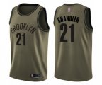 Brooklyn Nets #21 Wilson Chandler Swingman Green Salute to Service Basketball Jersey