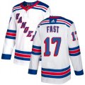 New York Rangers #17 Jesper Fast Authentic White Away NHL Jersey