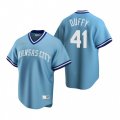 Nike Kansas City Royals #41 Danny Duffy Light Blue Cooperstown Collection Road Stitched Baseball Jersey