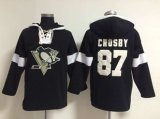 Pittsburgh Penguins #87 Sidney Crosby black-white[pullover hooded sweatshirt]
