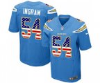 Los Angeles Chargers #54 Melvin Ingram Elite Electric Blue Alternate USA Flag Fashion Football Jersey