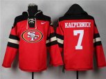 San Francisco 49ers #7 Colin Kaepernick black-red[pullover hooded sweatshirt]